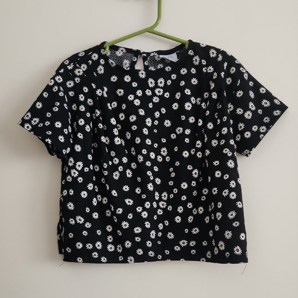 Zara Daisy Print Top